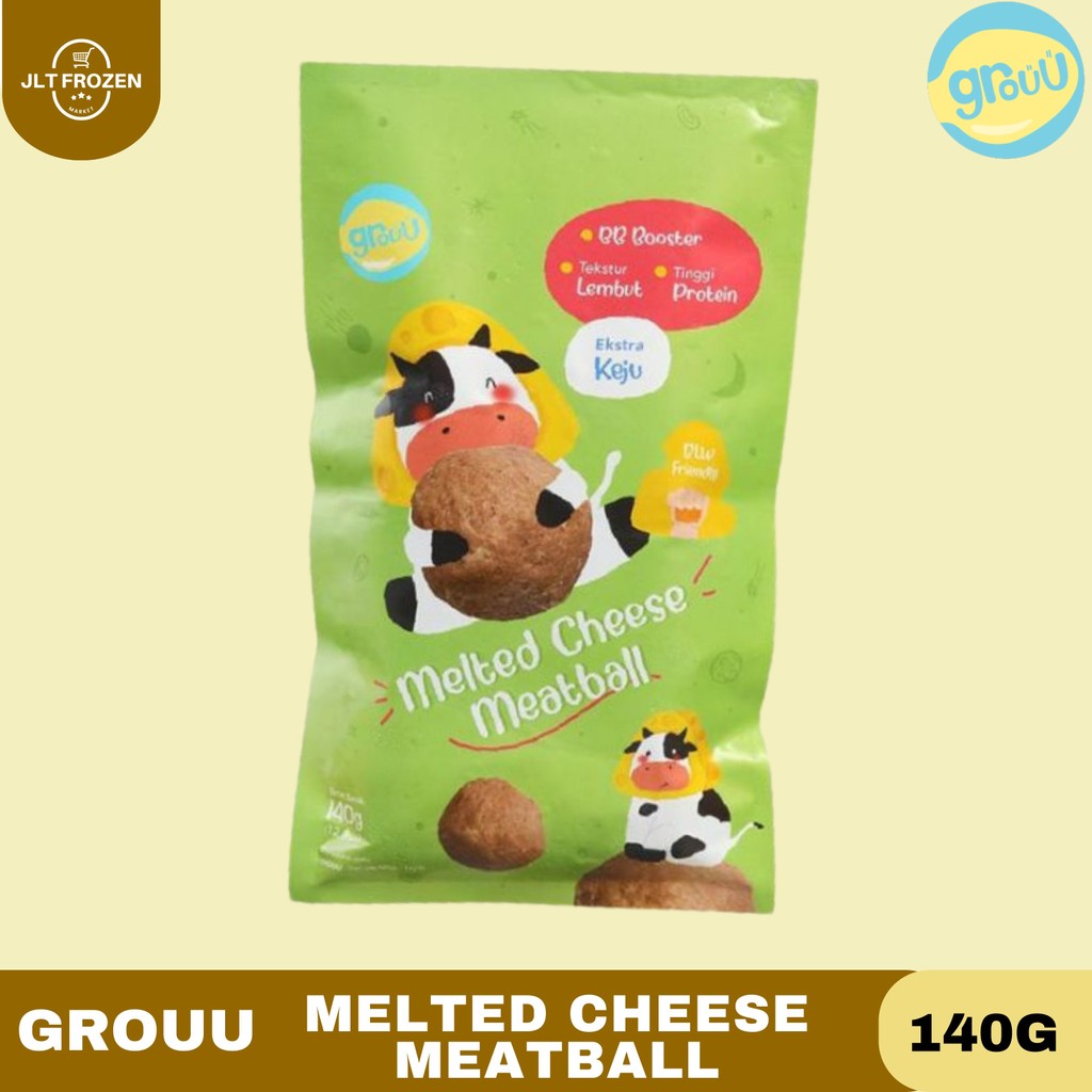

Grouu Melted Cheese Meatball 140g - 12pcs / Baso Keju / Snack MPASI / Finger Food / Cemilan Anak Bayi / 6 + Bulan
