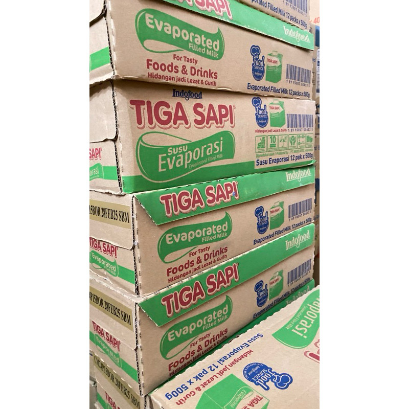 

New TIGA SAPI Evaporasi 500gr Isi 12Pcs (1Dus)Premium