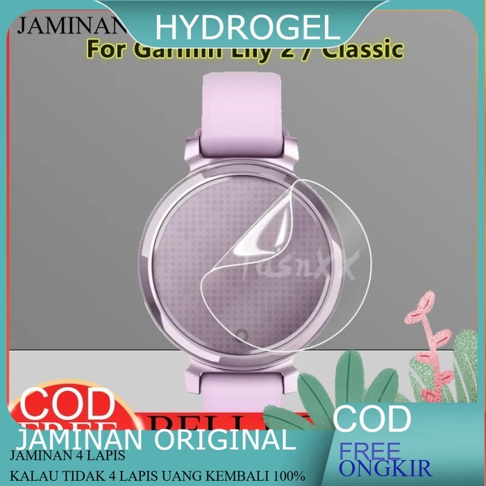 Garmin Lily 2 Hydrogel Smartwatch Anti Gores Screen Protector Clear