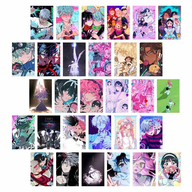 

10/30 Sheet Alien Stage Wall Collage Kit Pictures Creative Anime Poster Card Home Dorm Decorative Mural Background Postcard Gift