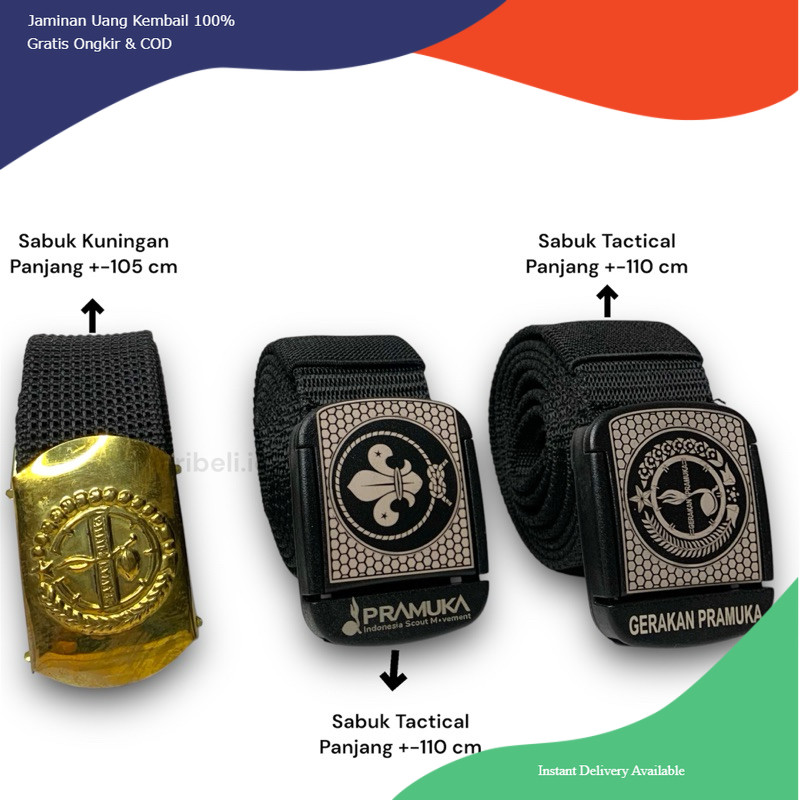 IKAT PINGGANG PRAMUKA - SABUK PRAMUKA - SABUK SEKOLAH - IKAT PINGGANG PRAMUKA PEMBINA