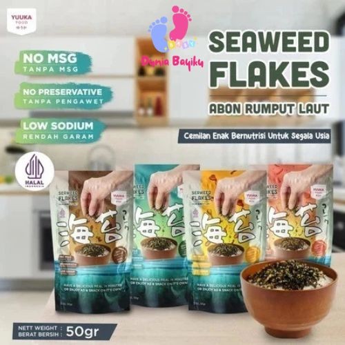 

Yuuka Food Abon Rumput Laut NON MSG Yuuka Seaweed Flakes 50gr Furikake Taburan Nasi