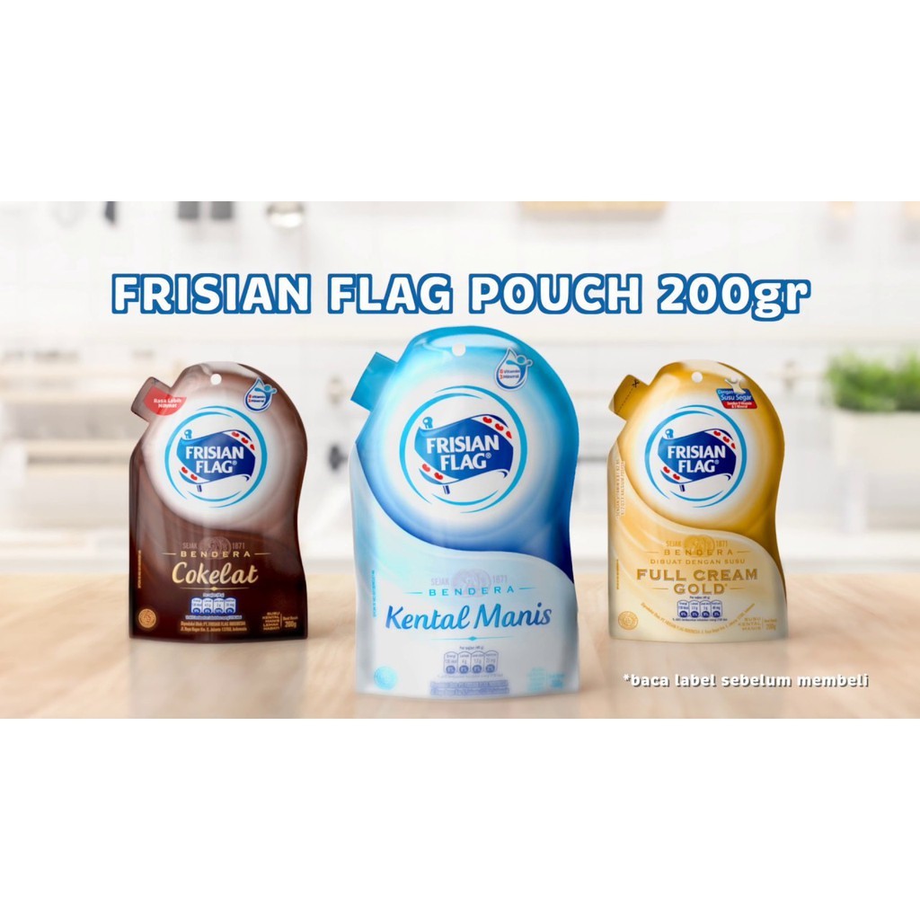 

Frisian Flag Pouch 280ml Coklat/Gold/Kental Manis