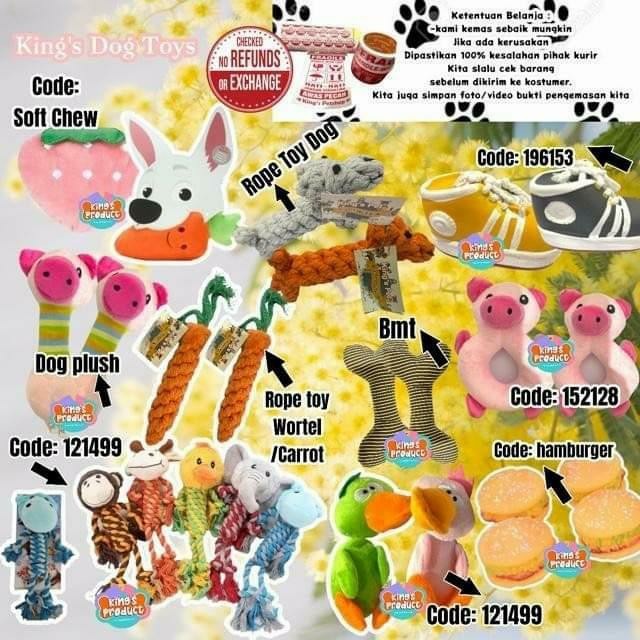 

Dog Toys DT144 - Mainan Anjing Lucu dari Rope Tebal & Boneka