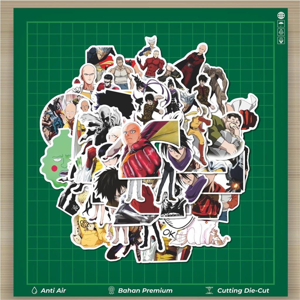 

HOT 50 PCS STIKER Stiker Anime One Punch Man Stiker Fashion Cars Decal Dingin Kartu Album Custom Vinyl Anti Air- Sticker Aesthetic Buku Journal Koper Casing HP Tablet Laptop Helm Motor Botol Minum