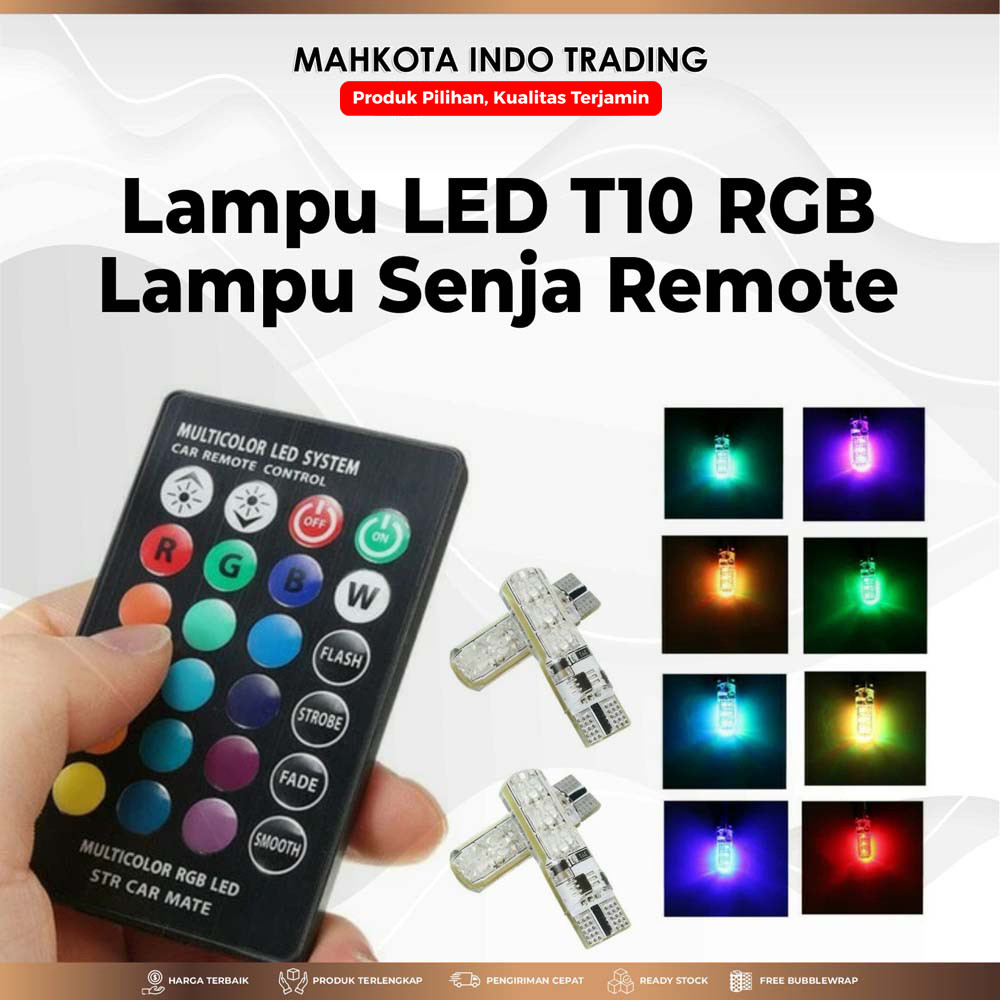Lampu Led Senja Remote T10 / LED Senja Remote T10 RGB