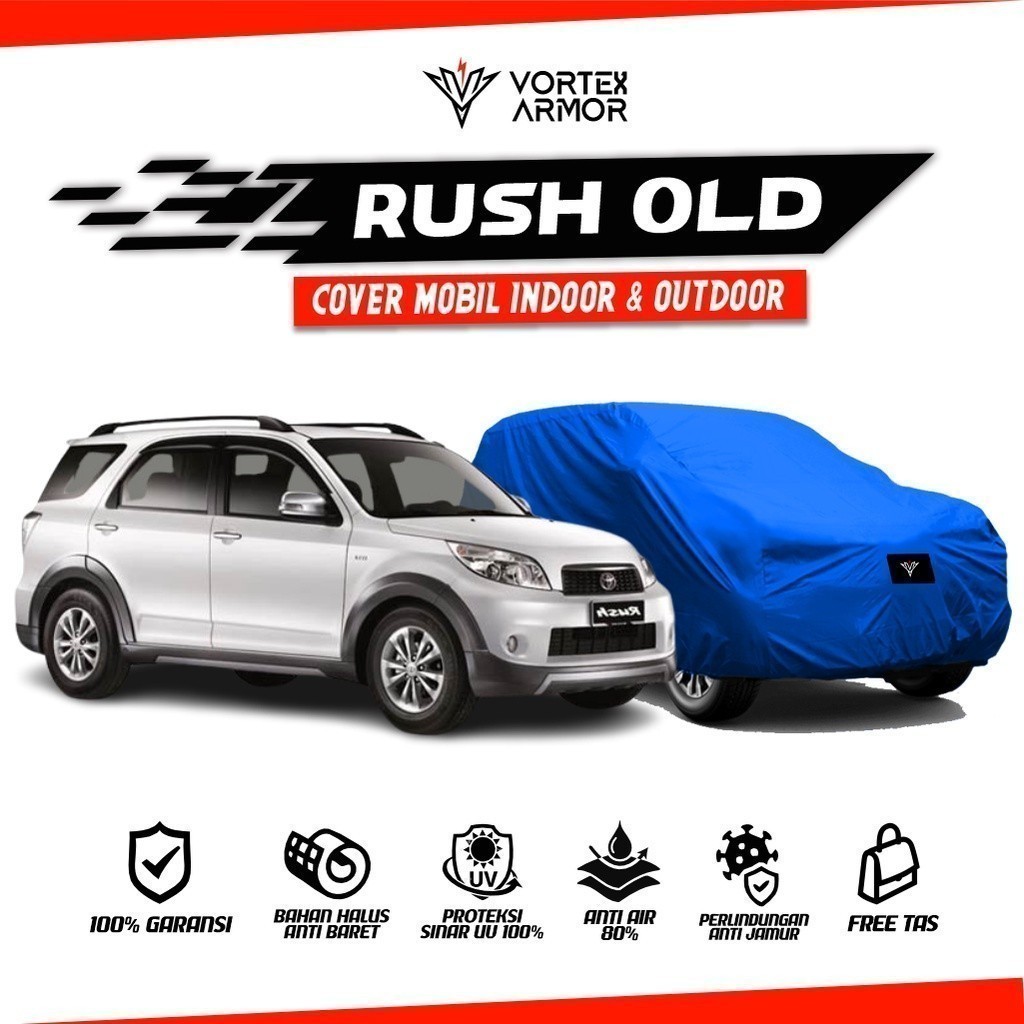 [TERBARU] Cover Mobil Rush Lama / Sarung Mobil Toyota Rush TRD Sportivo / Selimut Toyota Rush 2008 2