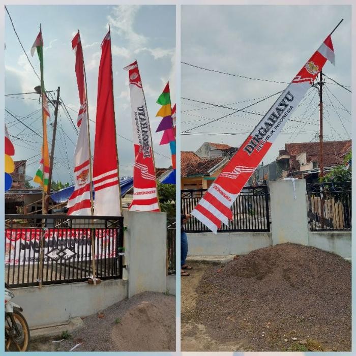 

Promo umbul-umbul DIRGAHAYU panjang 3,5 meter Dekorasi Kain terlaris