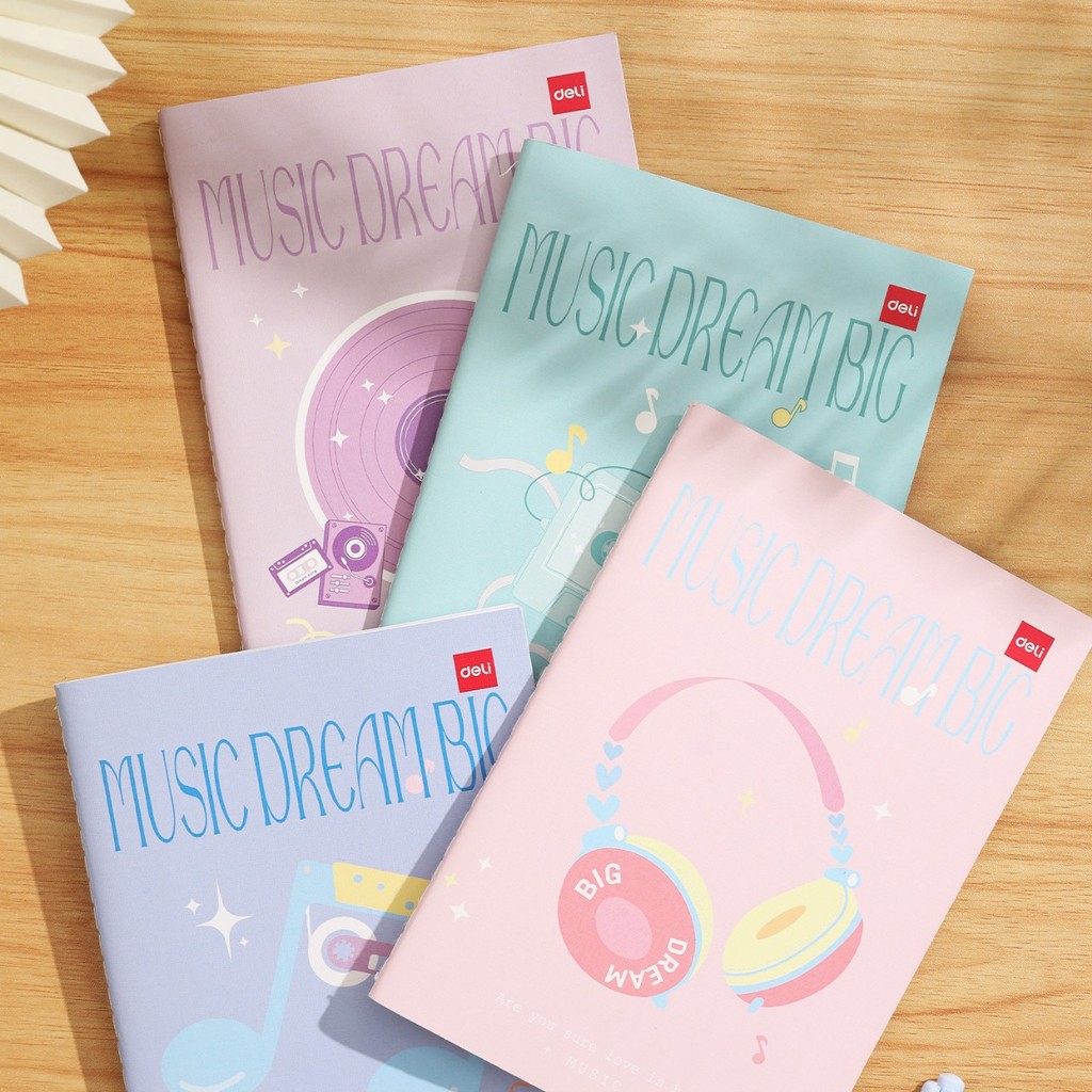 

Deli Buku Tulis Premium B5 / Boxy Panjang 60 Lembar Warna Pastel Sewing Notebook EN027 - 1 pcs