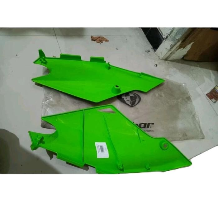 Cover Body kawasaki Klx 150 Dtracker Sayap Kanan Kiri Belakang Motor Trail Thor Hijau