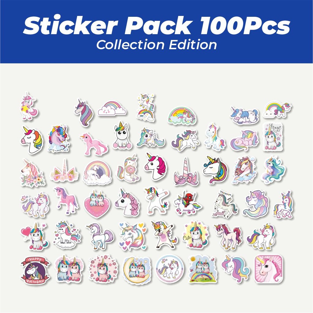

Hot Stiker Rainbow Unicorn [Unicorn Pelangi] Lucu Anti Air Stikers Berperekat Waterproof Sticker Decal Buat Motor Helm Buku Journal Koper Casing HP Laptop Botol Minum
