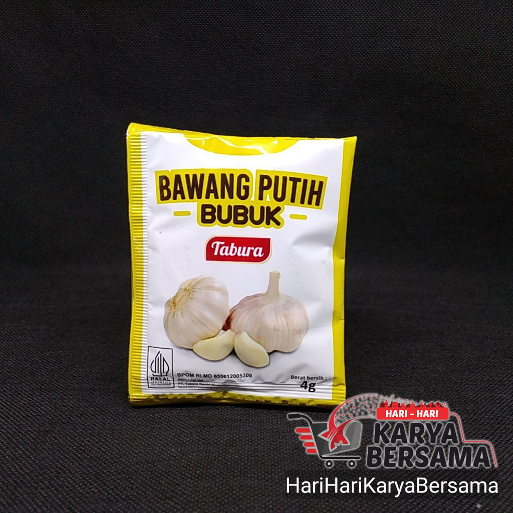 

BUMBU MASAK REMPAH REMPAH TABURA BAWANG PUTIH BUBUK PACK 6 SACHET X 4GR