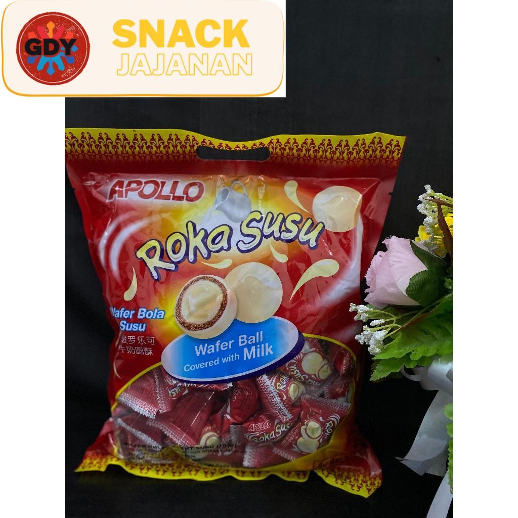 

PROMO 3 PACK LEBIH MURAH !!!! Apollo Roka Wafer Ball Chocolate 250g ( isi 50 pcs ) | Original / Chocolate | Koko | Pandan | Susu | Twins