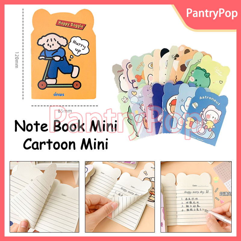 

Buku Tulis Memo Kecil Mini Motif Karakter Kartun / Note Book Mini Cartoon Mini / Buku Tulis Memo