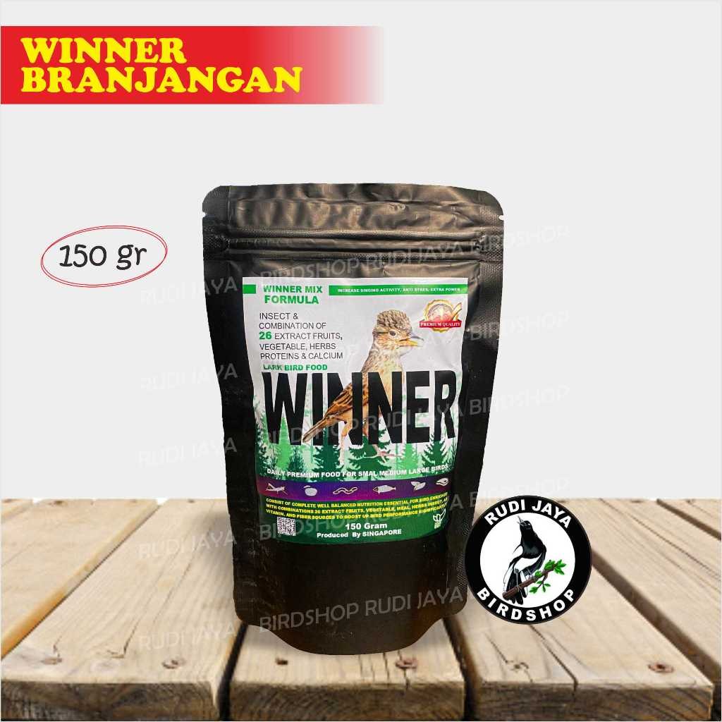 SEDIA WINNER BRANJANGAN 150 GRAM VOER IMPORT PAKAN MAKANAN BURUNG BRANJANGAN SONCA LARK