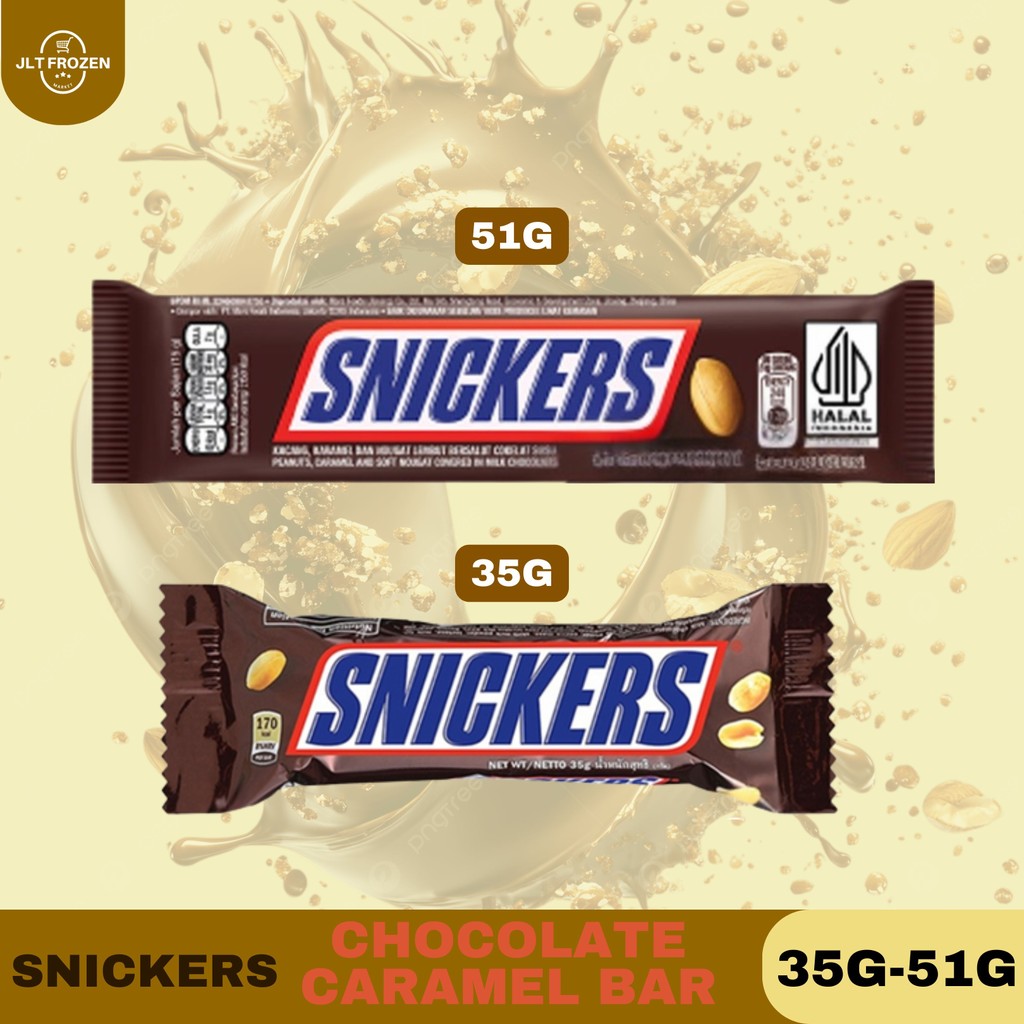 

SNICKERS / Chocolate Caramel Bar / Chocolate Bar / 35GR / 51GR