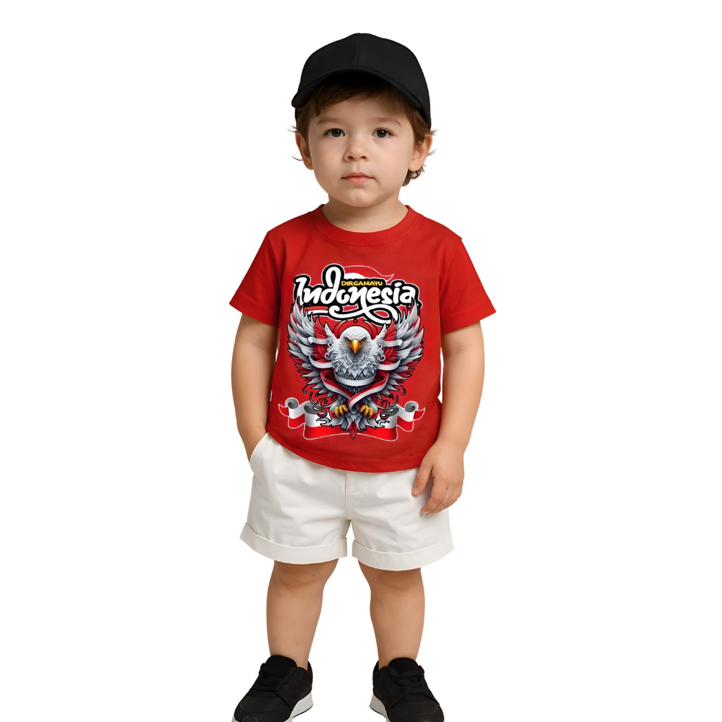 Oneset Anak Agustusan Pakaian Hutri Dirgahayu 1945 Cowok Cewek Olahraga Wanset Perempuan Laki Tungtu