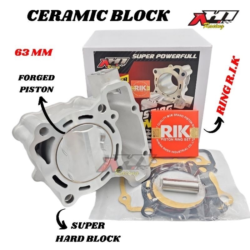 COD BORING BLOK BLOCK SEHER CERAMIC KERAMIK BORE UP AH1 SONIC 150 R SUPRA GTR 150 NEW CB150 R NEW CB