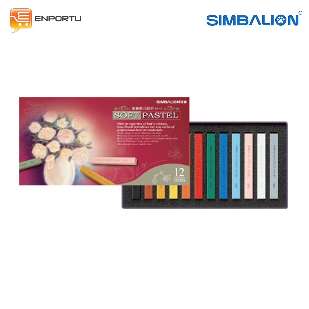 

Simbalion Soft Pastel 12 Warna SP-12 / Hair chalk