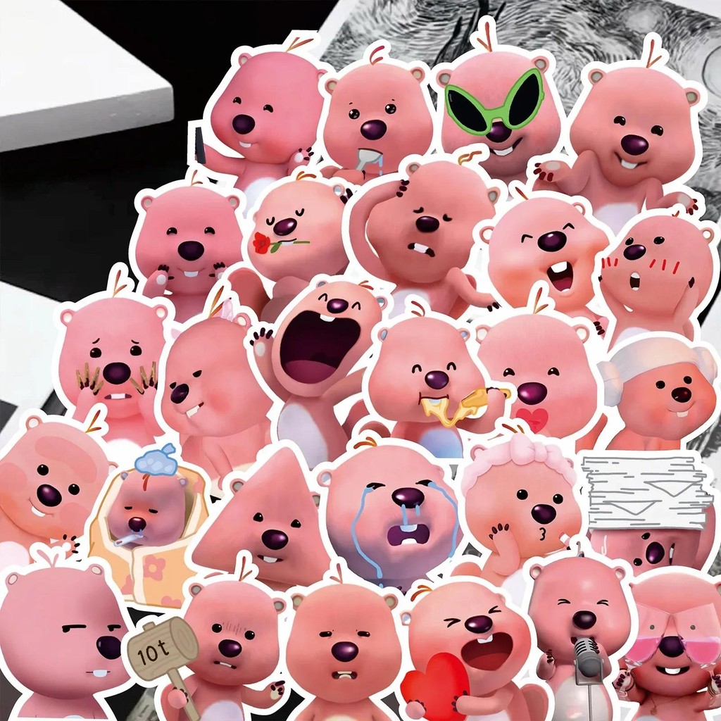 

100PCS Cute Loopy Stickers Anime Diary Decal DIY Cartoon Skateboard Laptop Motorcycle Waterproof Cool Sticker Pack Kids Toy