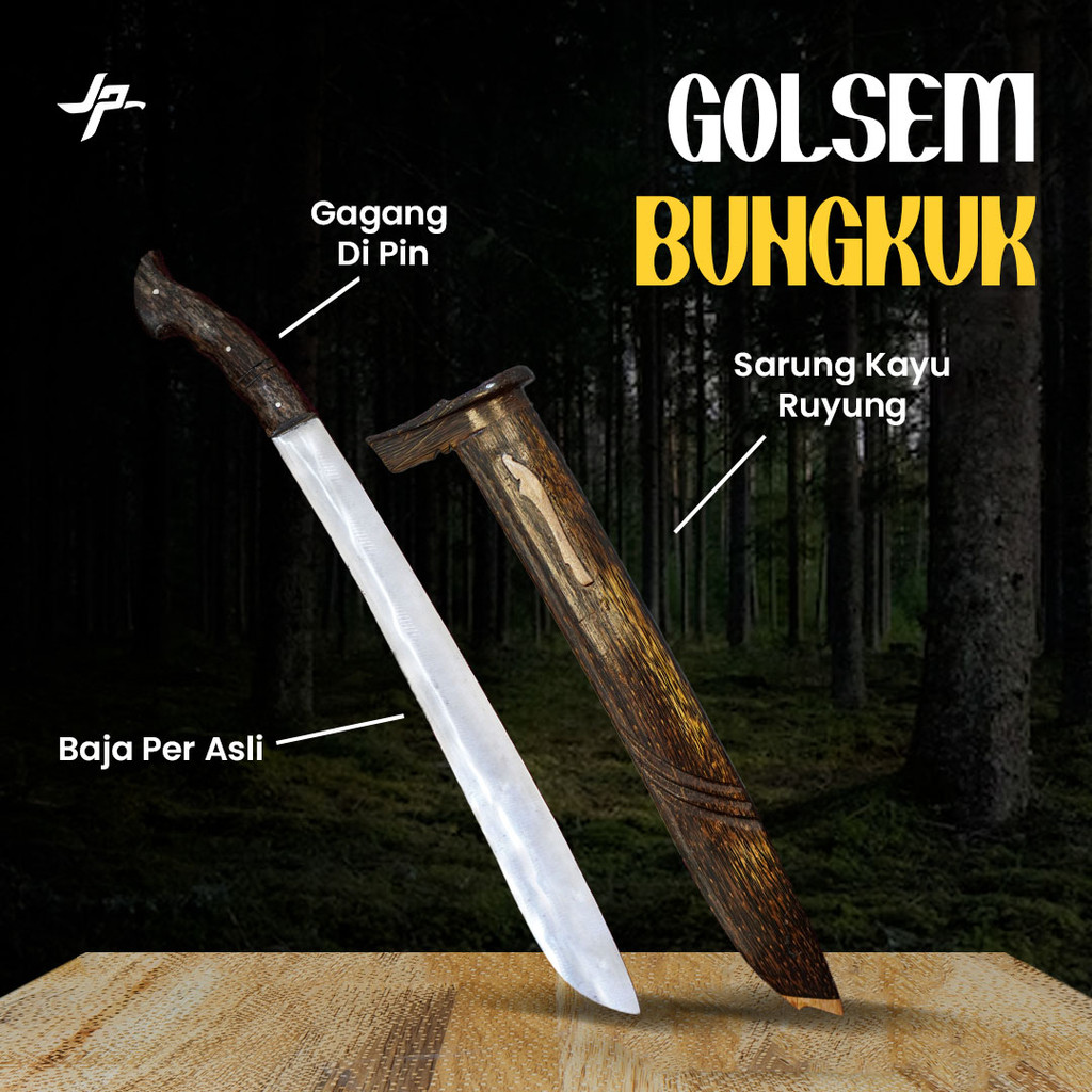 PROMO 2025 Golsem Golok Bungkuk Sembelih Cibatu Tebas Kayu dan Bambu Super Tajam | Juragan Pisau