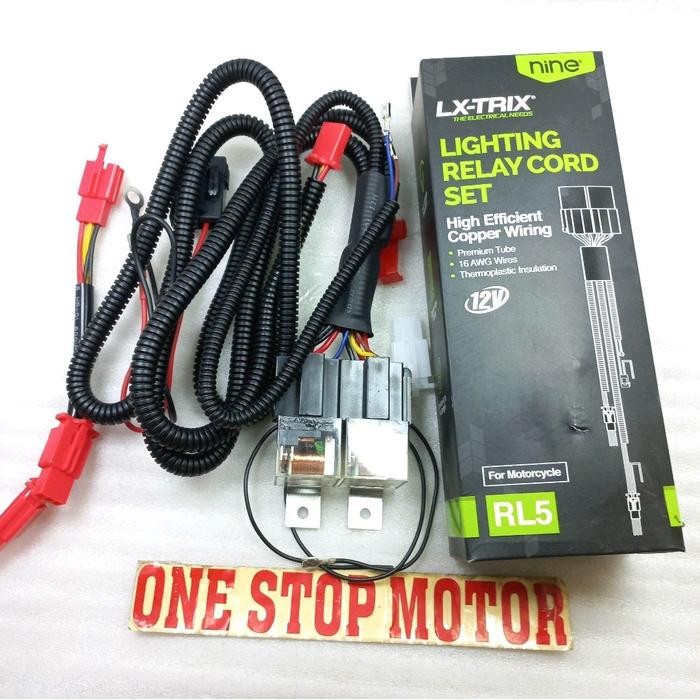 RELAY SET RL3 RL5 LAMPU TEMBAK MOBIL & MOTOR ORIGINAL ORI ASLI LUMINOS - RL5(MOTOR)
