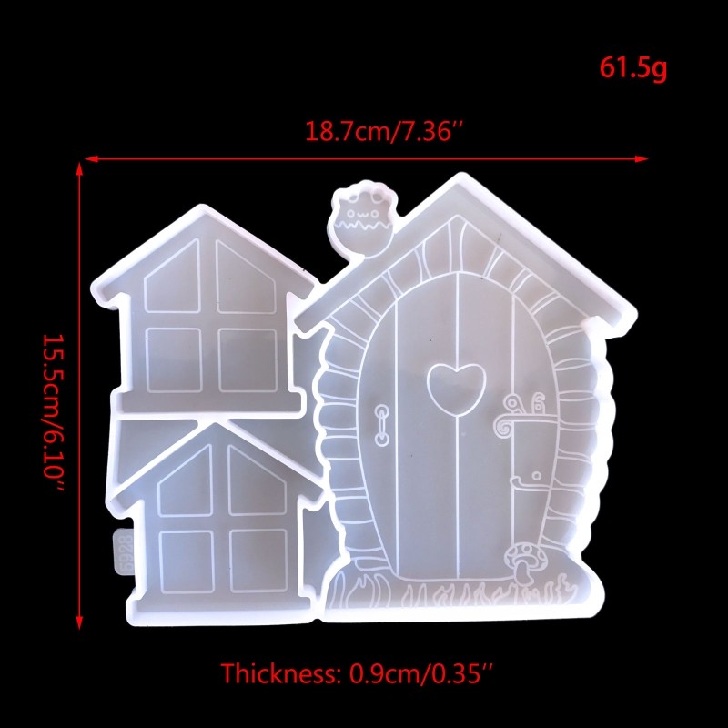 

Fairy Door Silicone Mold Gnome Home Window DIY Crystal Epoxy Resin Mould Fairy Sleeping Tree Face Patio Lawn Decors