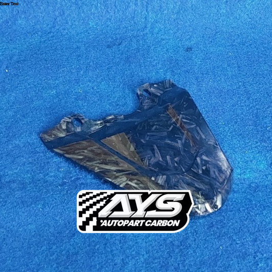 COVER PET STOP SAMBUNGAN BODY BELAKANG YAMAHA VEGA R NEW KARBON FORGED
