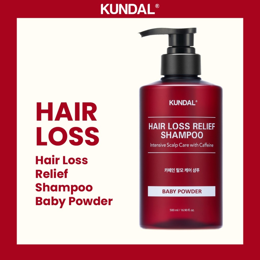 KUNDAL Scalp Care and Caffeine Shampoo Baby Powder 500ml