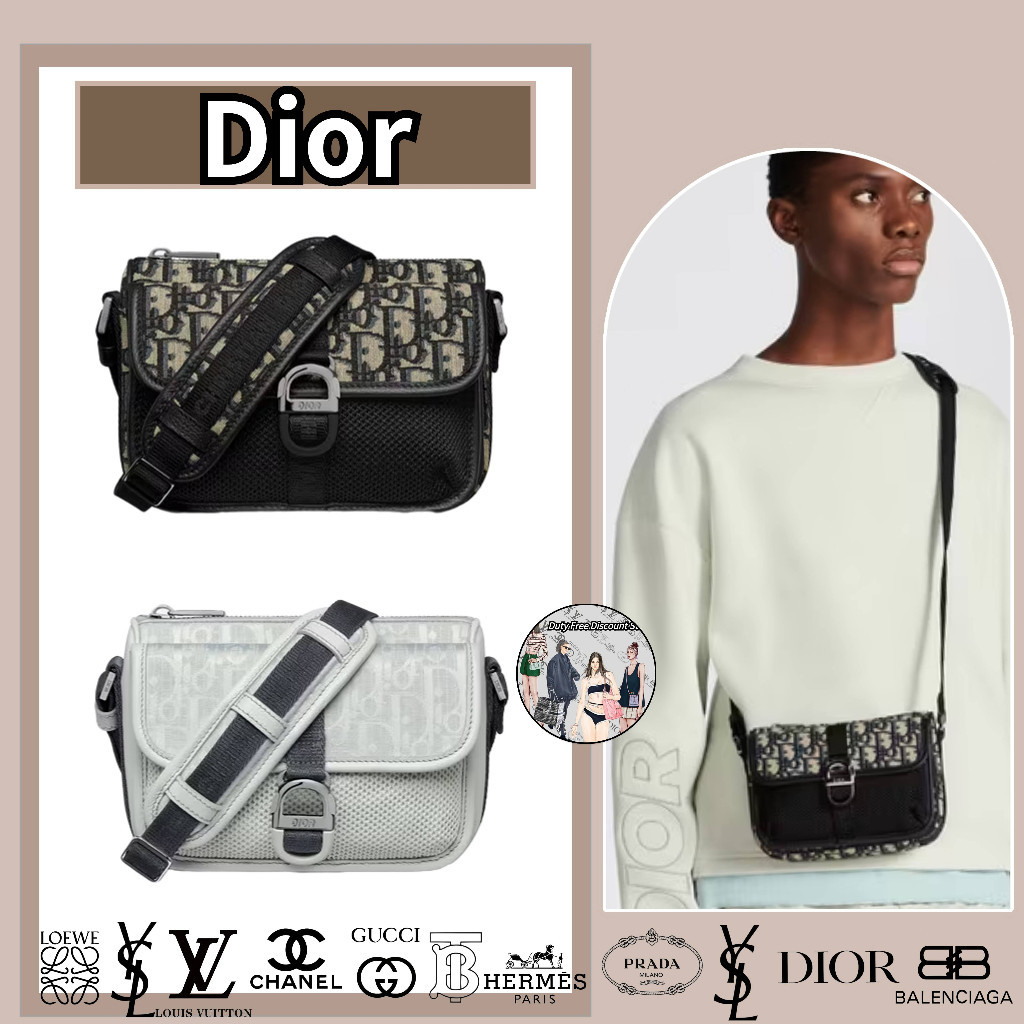 Dior / Tas AQUA DIOR Ukuran Mini (Dengan Sash) / Tas Wanita / Tas Bahu Kewajiban / Tas Crossbody / 1