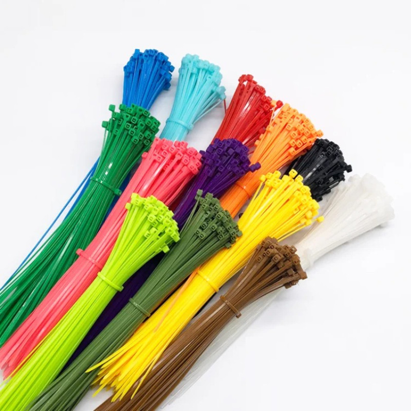 

100PCS Nylon Cable Ties Adjustable Self-locking Cord Ties Straps Fastening Loop Reusable Plastic Wire Ties For Home Office