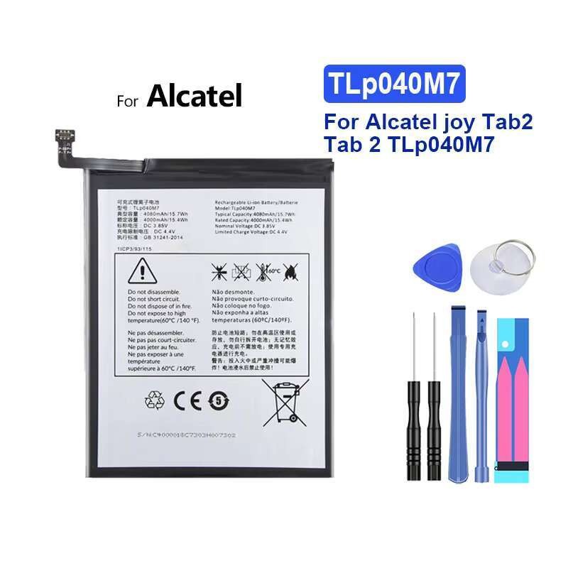For Alcatel Joy Tab2 Tab 2 TLp040M7 Tablet Battery 4000mAh High Capacity