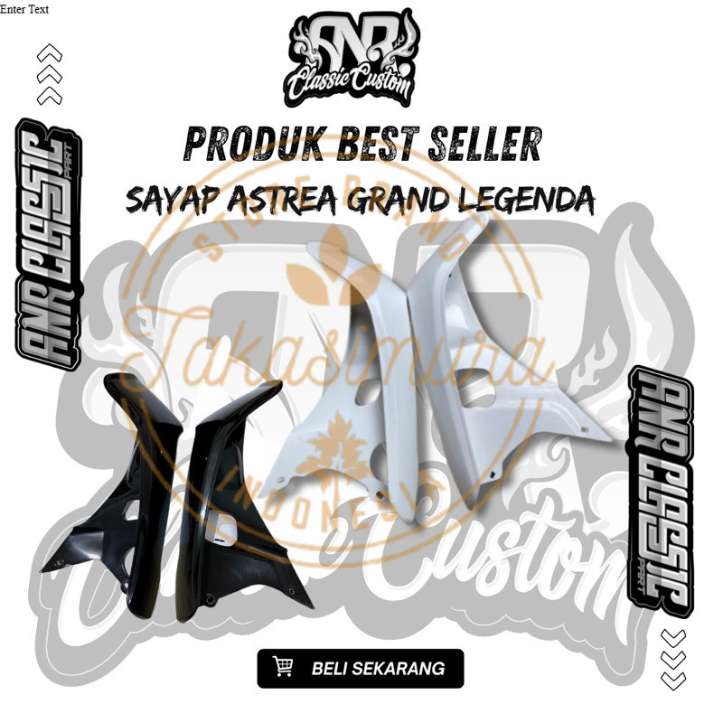 AJM - Sayap honda astrea grand legenda impressa warna hitam sayap astrea grand hitam