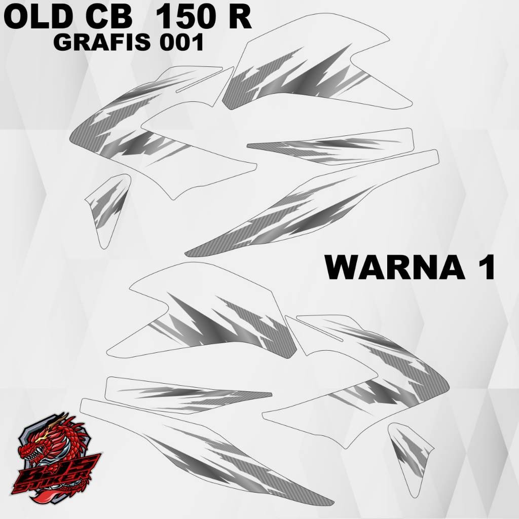 Stiker honda old cb 150 r grafis 1 - Decal Striping list transparan honda old cb 150 r grafis 1