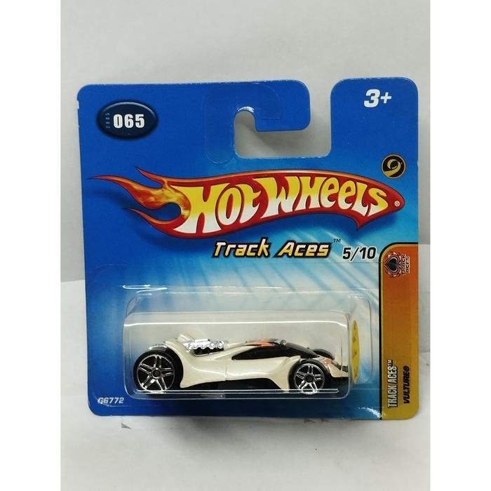 ORIGINAL HOT WHEELS VULTURE TRACK ACES WHITE SHORT CARD  LWA13-434