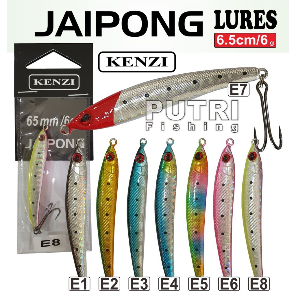 LURE KENZI JAIPONG Umpan Pancing Tiruan Ikan Mainan AIr Tawar & Laut HX