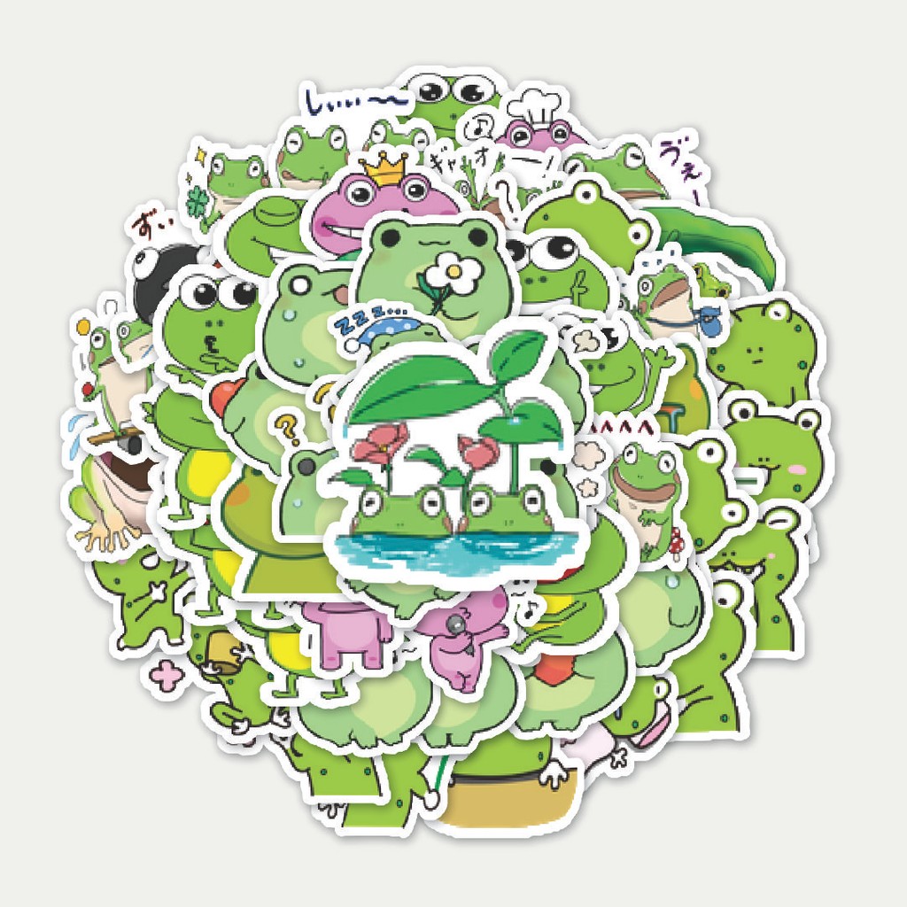 

Sticker Pack Stiker Kawaii Frog Series E [Katak] | Sticker TUMBLR | Stiker LAPTOP KOPER HELM