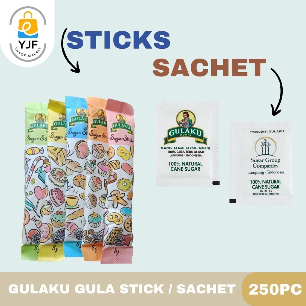 

GULAKU STICK 250/125 PCS / SACHET 125 PCS