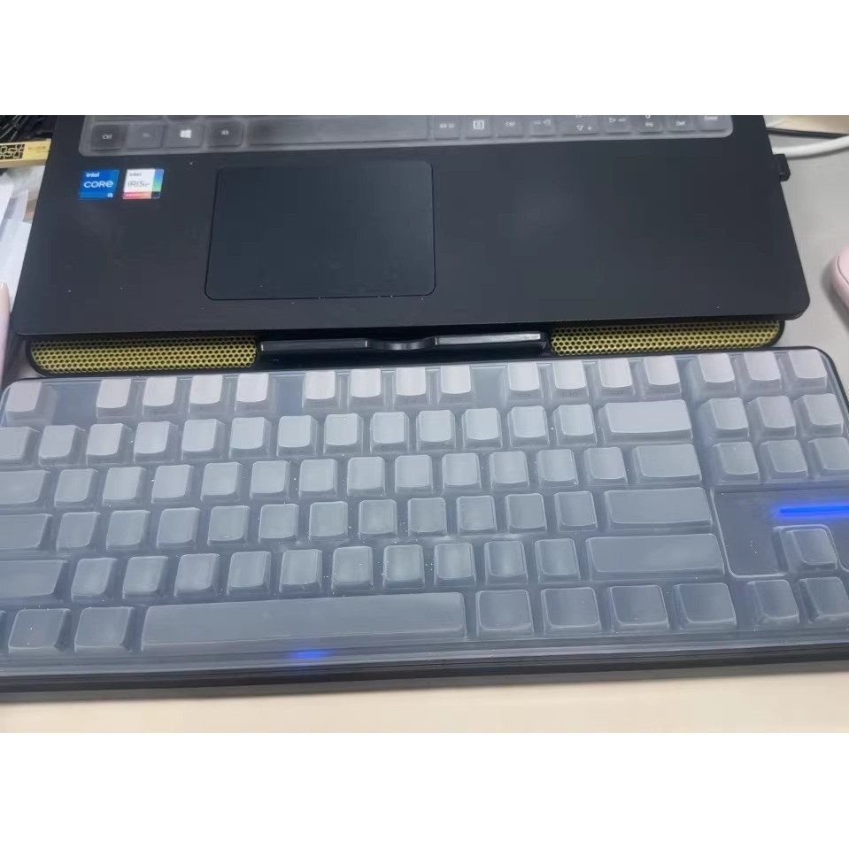 For Aula F87 / F87 Pro Wireless Bluetooth Mechanical Keyboard 87 Keys Transparent Silicone Keyboard 