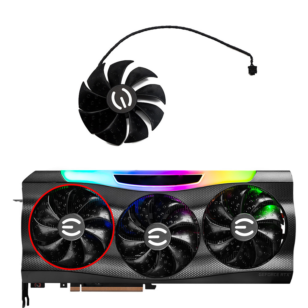 87MM PLD09220S12H RTX3080 RTX3070 Graphics Card Fans Replacement For EVGA GeForce RTX 3070 3080 TI 3