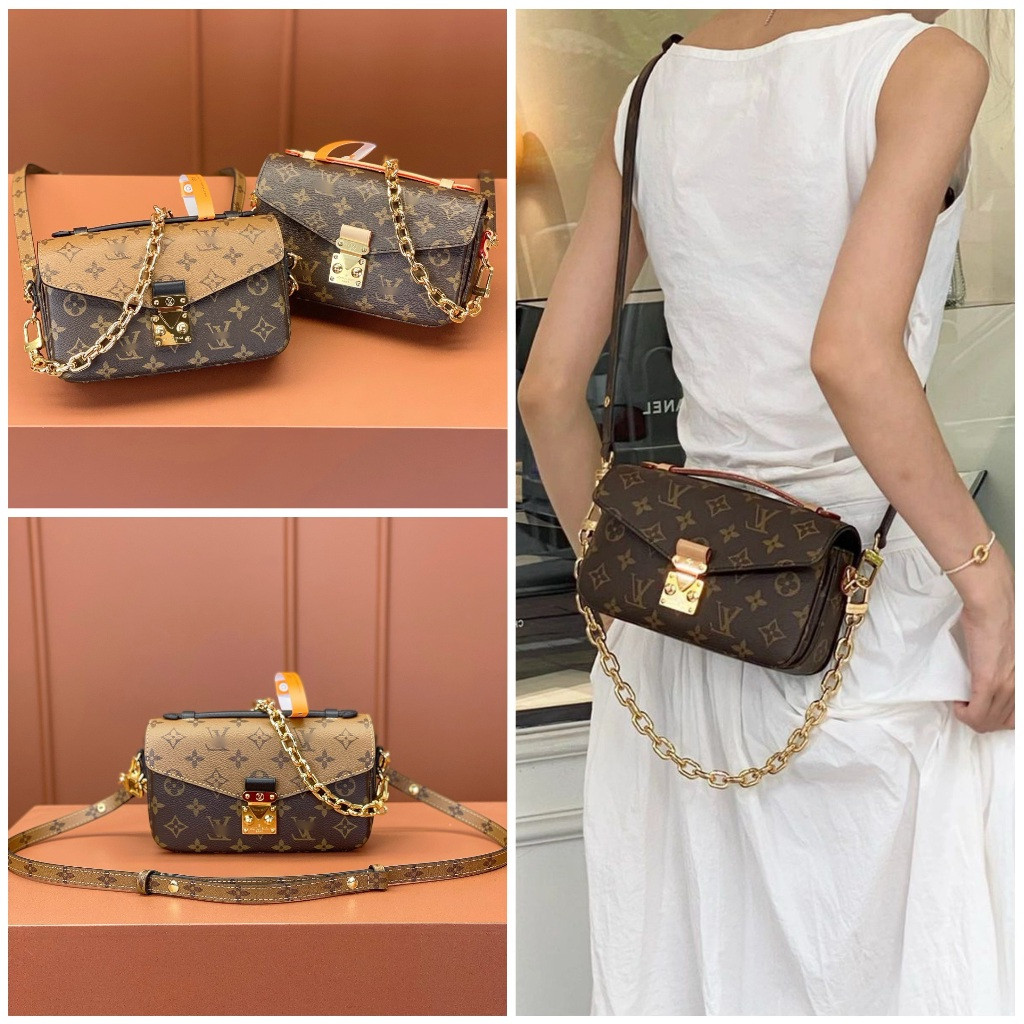 POCHETTE MÉTIS EAST WEST M46279 Wanita kulit asli message bag Size: 21.5 x 13.5 x 6 cm
