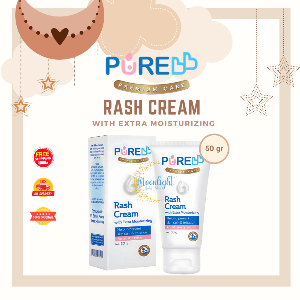 PURE BB BABY Rash Cream 50gr Krim Ruam Popok