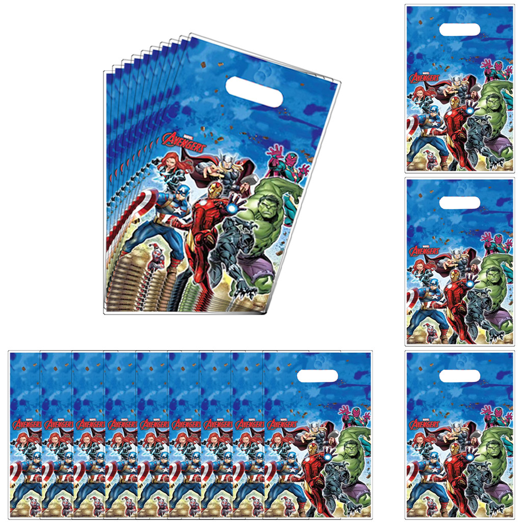 

30pcs Avengers Birthday Party Gift Bags， Avengers Candy Bags， Avengers Goody Bags， Avengers Birthday Party Decorations， Iron Ma