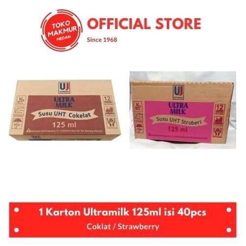 

1 KARTON ULTRA MILK UHT 125ML ISI 40PCS