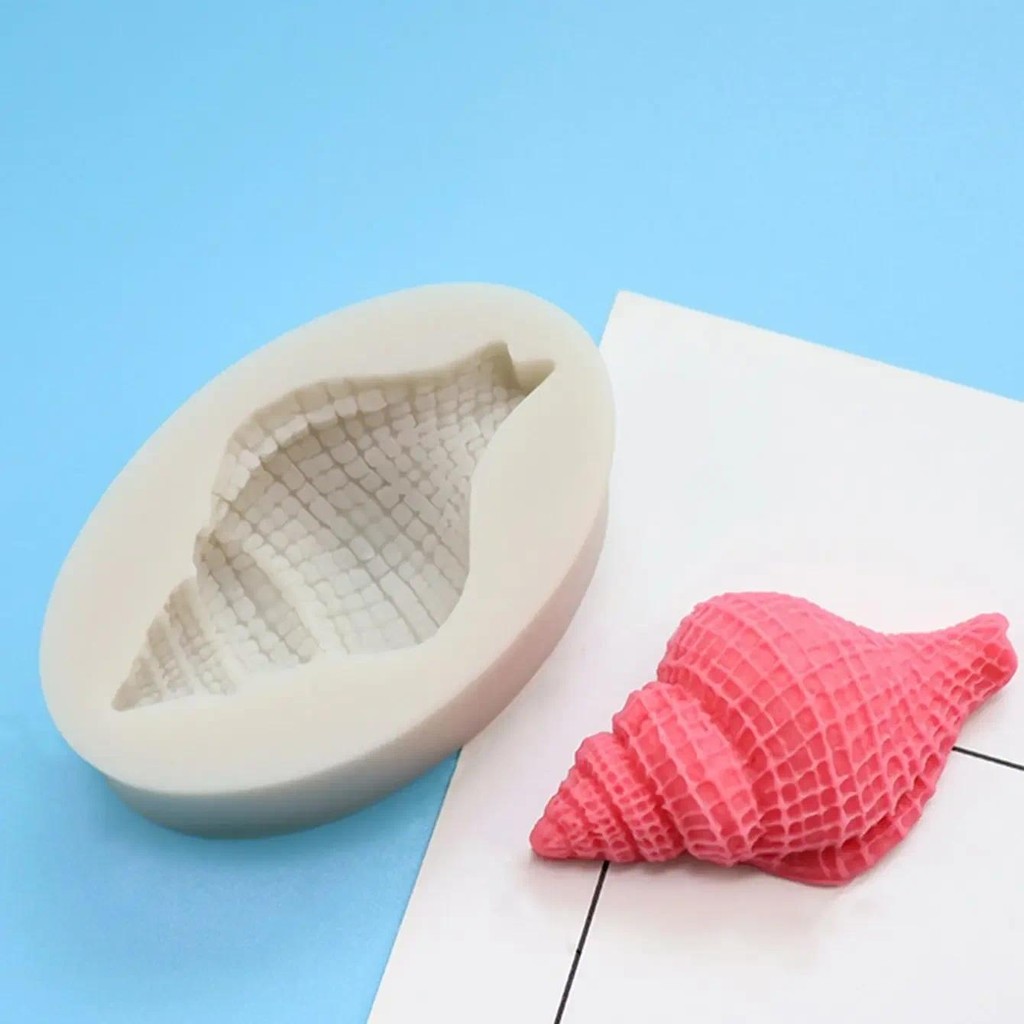 

1pc-Sea Shell Silicone Mould Conch Mold For Candles Soap Resin Clay Dly Making