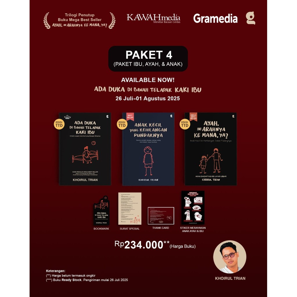 Paket Ibu, Ayah & Anak (Trilogi Buku Ayah)