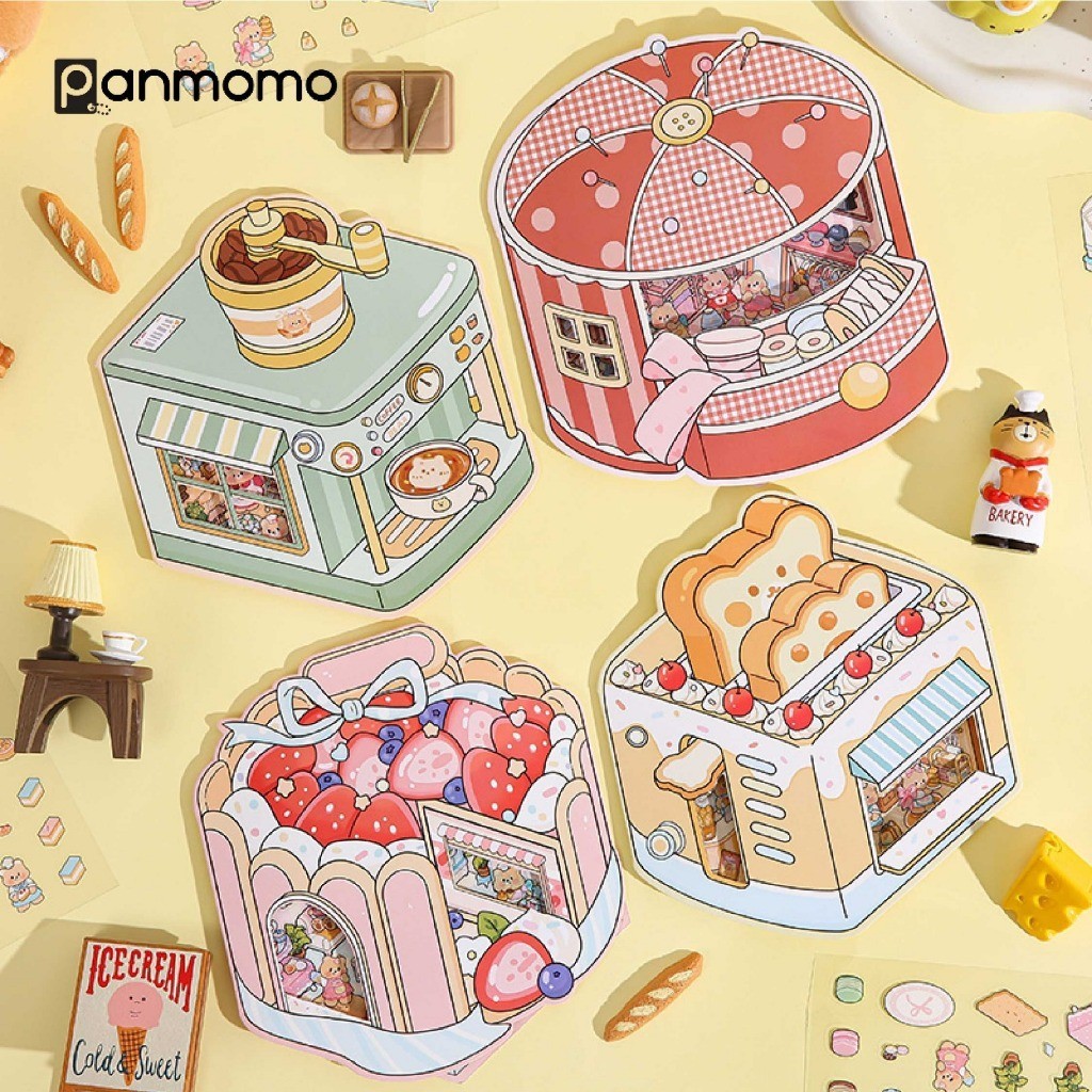 

Butter bear DIY sticker / DIY 3D sticker