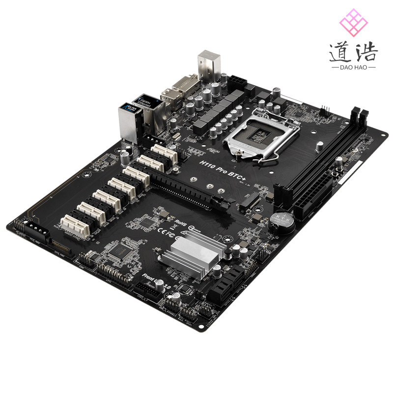 For ASROCK H110 PRO BTC+ Motherboard 32GB PCI-E3.0 M.2 LGA 1151 DDR4 ATX H110 Mainboard 100% Tested 