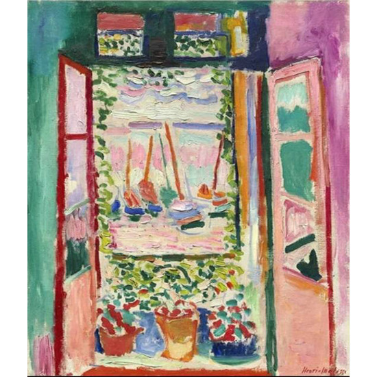 

100% handmade Oil Painting reproduction on linen canvas,open window collioure 1905 by henri matisse,Free Shipping