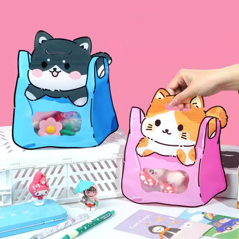 

20Pcs 50Pcs Plastic Portable Cartoon Schoolbags Sweets Snack Sealing Pockets Children's Birthday Wedding Party Creative Gift Bag